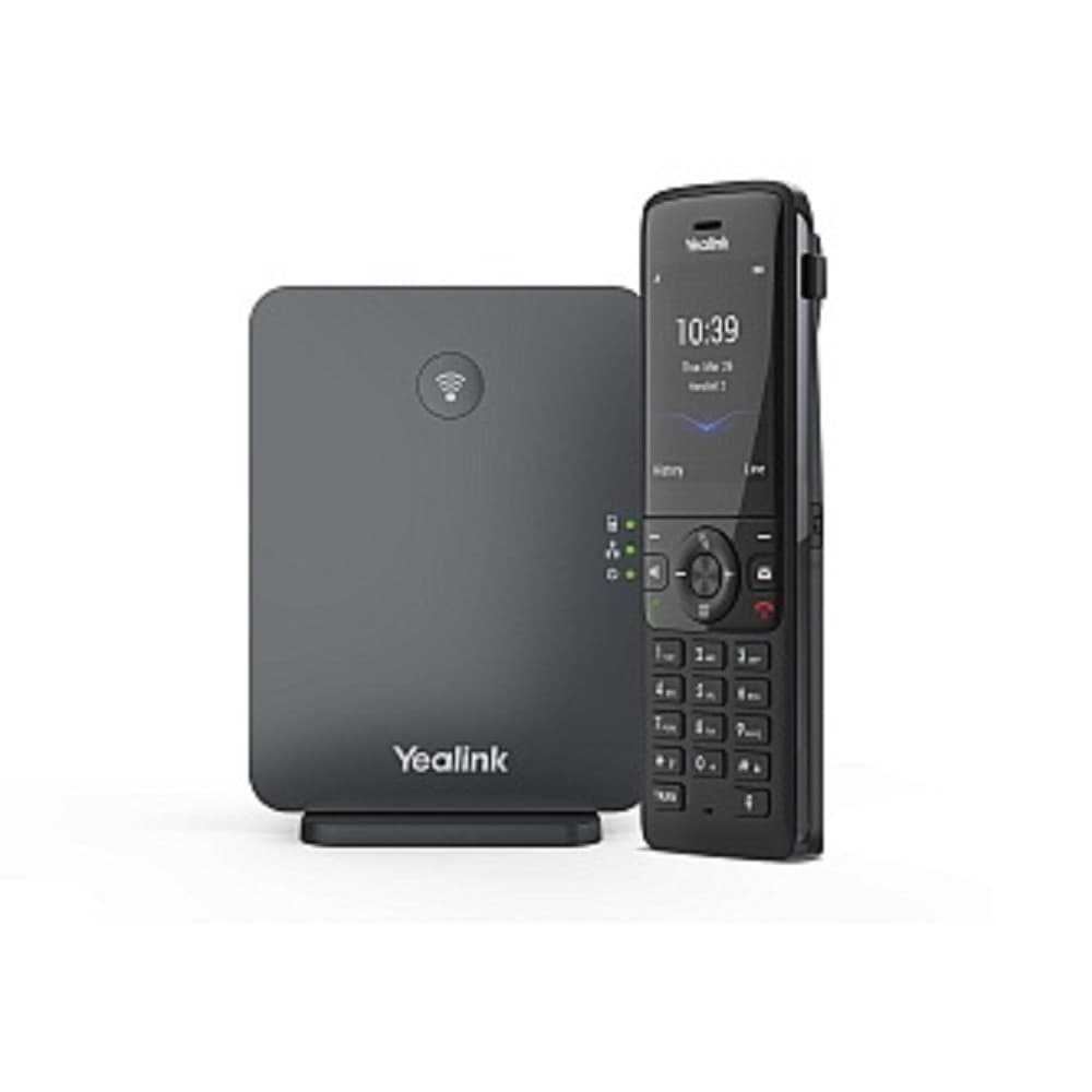 Yealink W78P (база W70B + трубка W78H) Телефонная система до 10 SIP-аккаунтов, до 10 трубок на базу, до 20 одновременных вызовов