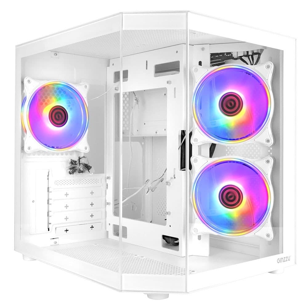 Ginzzu V290 White 3*FAN 12LD4