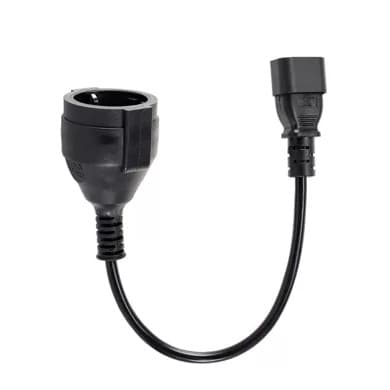 Переходник питания Schuko - C14, 0.15м, Telecom TE002-CU0.75-0.15M
