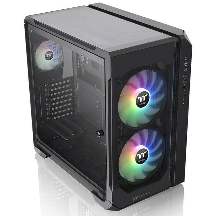 View 51 TG ARGB CA-1Q6-00M1WN-00 Black/Win/SPCC/Tempered Glass*3/200mm ARGB Fan*2 + 120mm ARGB Fan*1/MB Sync