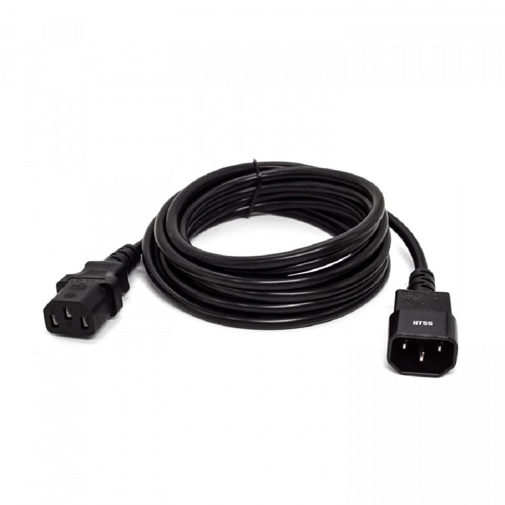 NTSS Шнур питания NTSS для БРП IEC 60320 C13 – IEC 60320 C14, 3х1.0, 3 м, ГОСТ NTSS-PC13145
