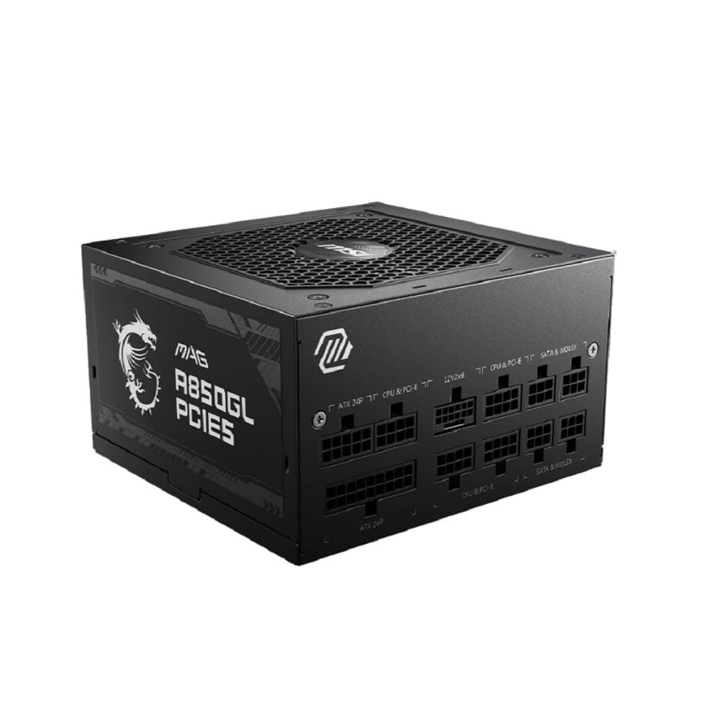 Блок питания MSI MAG A850GL PCIE5 , 850W, 80+ Gold, полностью модульный, ATX 3.0, PCIE5