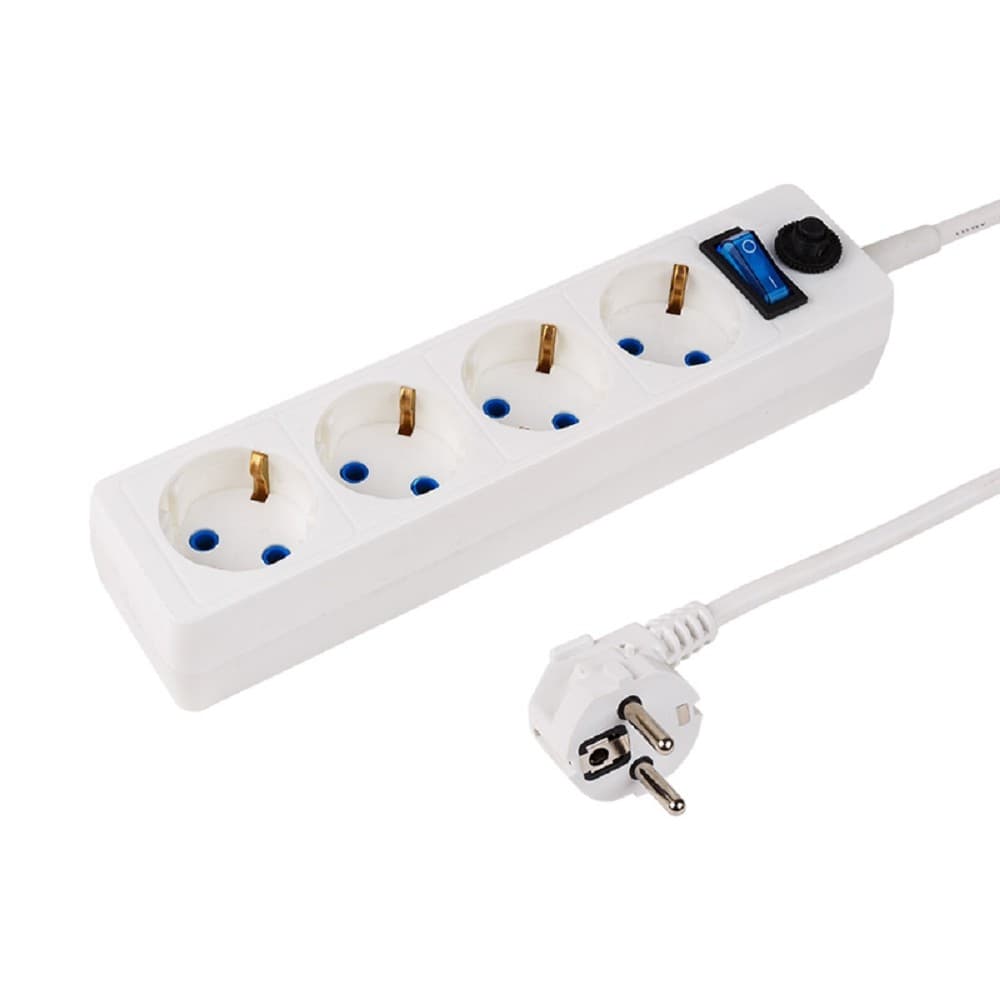 PROconnect (11-7228) Сетевой фильтр STANDARD 4 гнезда, 3м, 3х0,75мм?, с/з + автовыкл., белый