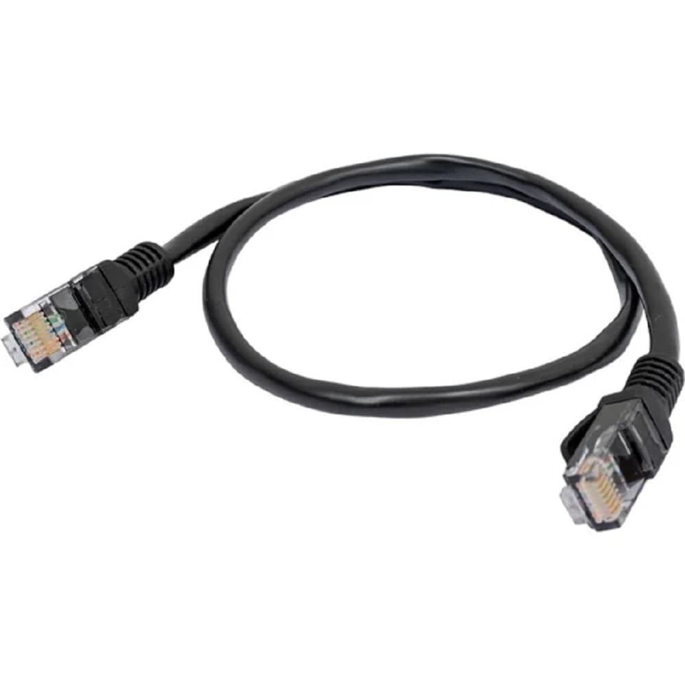 Cablexpert Патч-корд медный UTP PP10-0.5M/BK кат.5, 0.5м, литой, многожильный (черный)