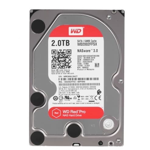Жесткий диск WD Red™ Pro WD2002FFSX 2ТБ 3,5" 7200RPM 64MB (SATA III) NAS