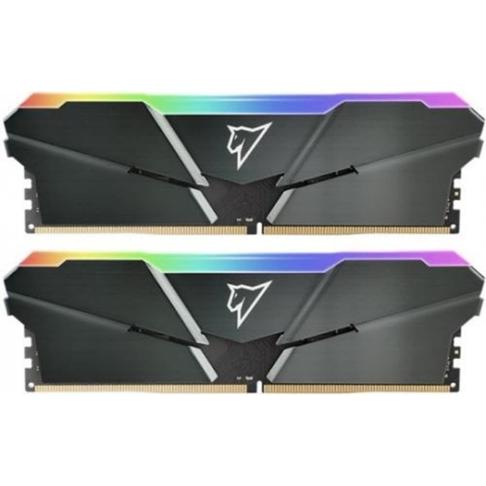 Модуль памяти Netac Shadow RGB DDR4-3200 16Gb (8Gb x 2) C16 Grey