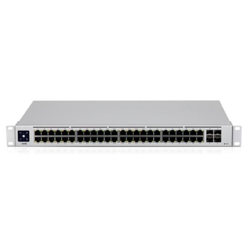UBIQUITI USW-48-POE PoE-коммутатор в стойку, 48х 1G RJ45, 4х SFP, раздача 195 Вт