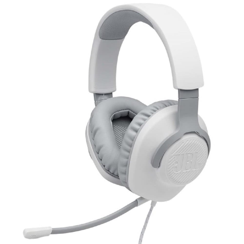 Наушники с микрофоном JBL Quantum 100 белый 1.2м мониторные оголовье (JBLQUANTUM100WHT)