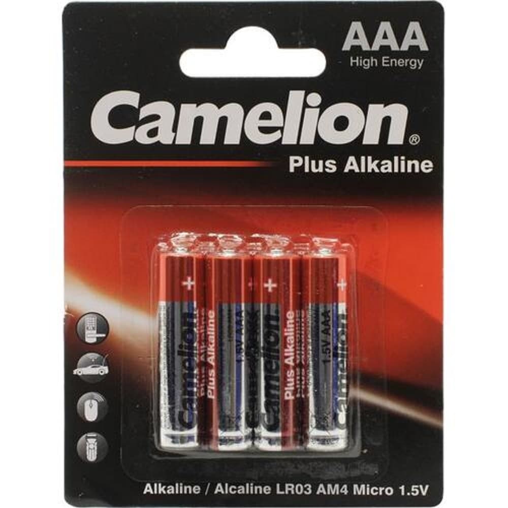 Camelion LR03 Plus Alkaline BL-4 (LR03-BP4, батарейка,1.5В) (4шт. в уп-ке)