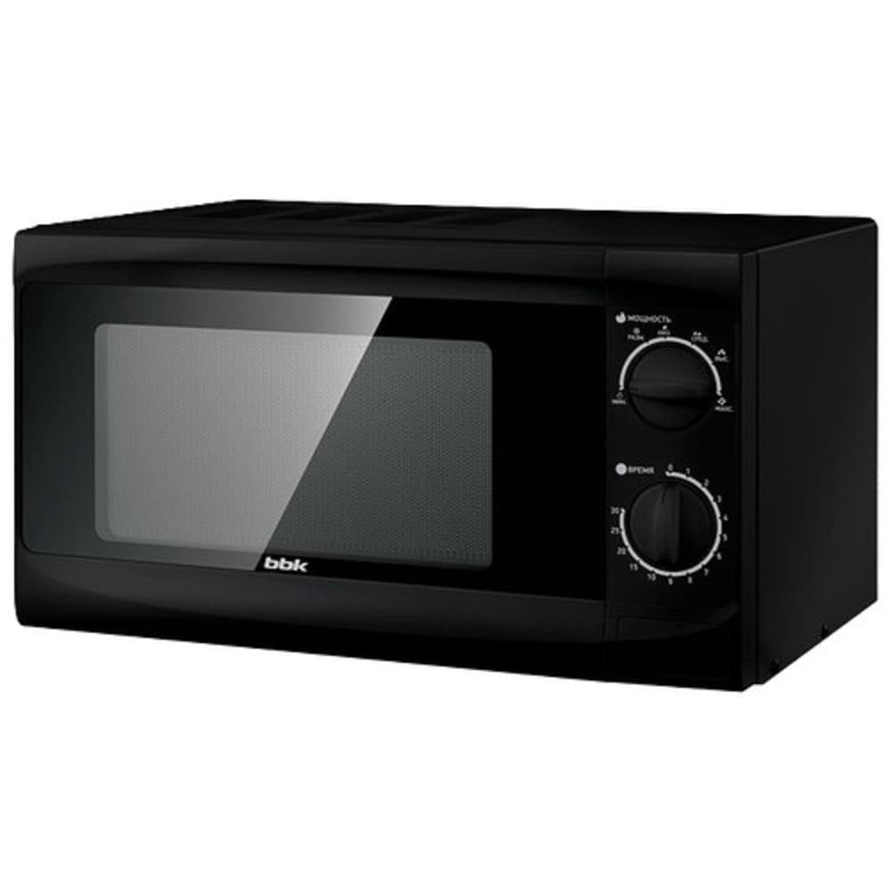 BBK 20MWS-706M/B (B) Микроволновая печь, 20 л, 700 Вт, чёрный.