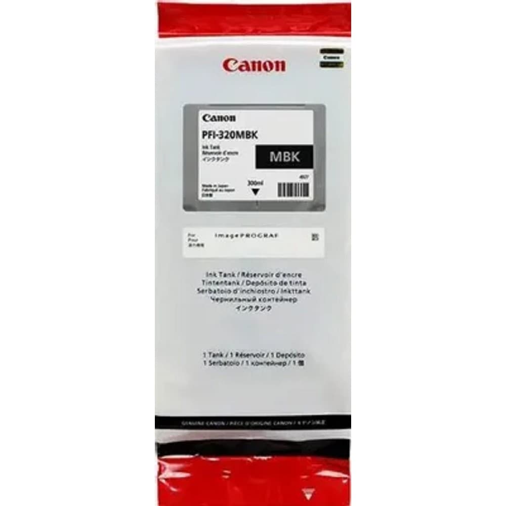 Canon PFI-320MBK Картридж для Canon TM-200/TM-205/TM-300/TM-305, матовый чёрный, 300 мл