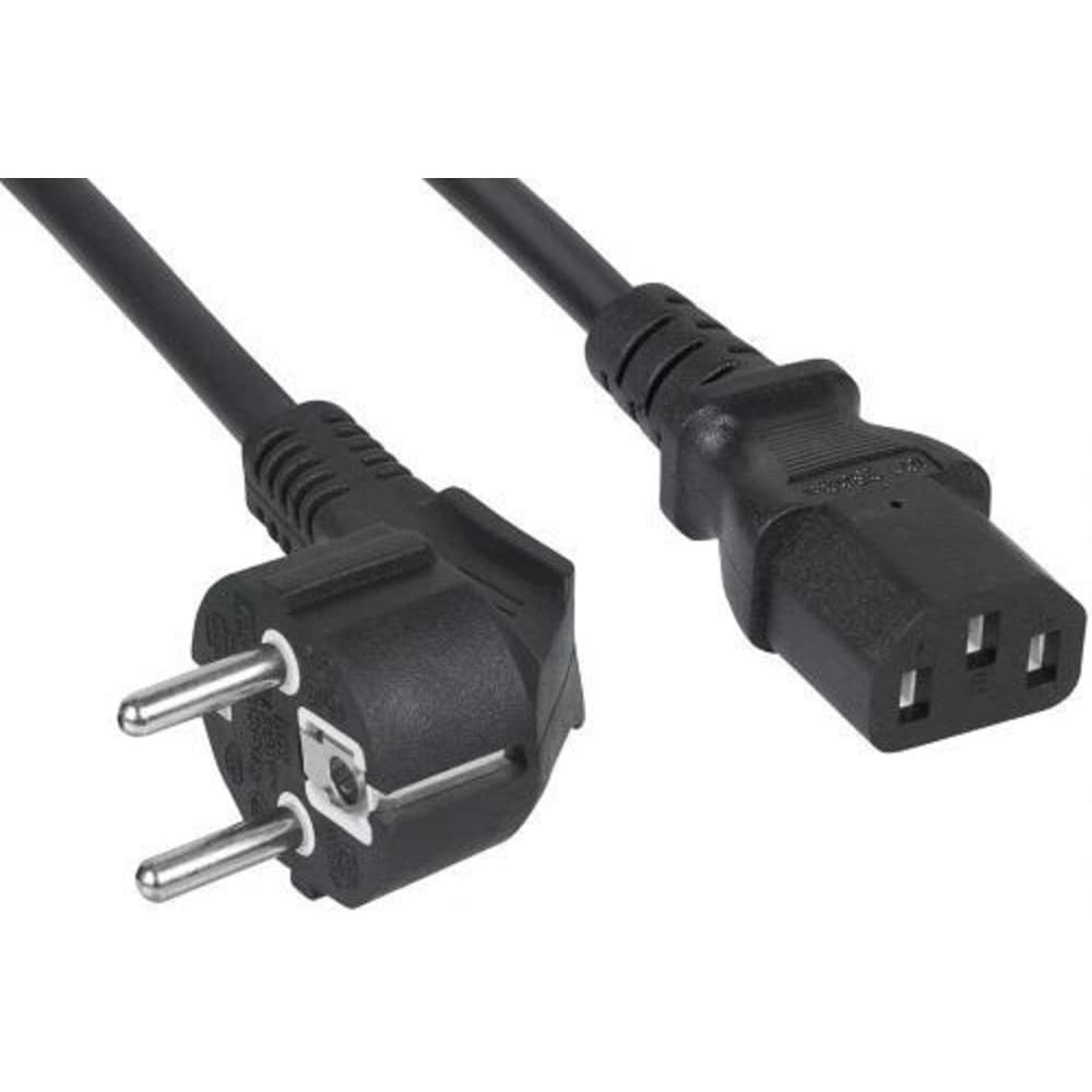 Кабель питания Schuko - C13, 1.8м, Filum FL-PC-SH90/C13-C2-1.8-BK