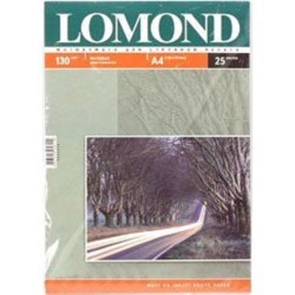 0102039 LOMOND Матовая бумага 2x A4, 130г/м2, 25л
