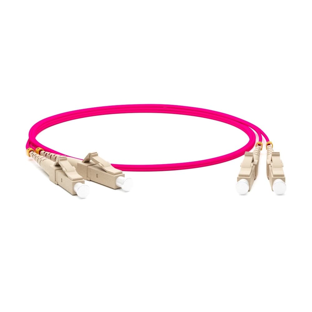 Hyperline FC-D2-504-LC/PR-LC/PR-H-15M-LSZH-MG Патч-корд волоконно-оптический (шнур) MM 50/125(OM4), LC-LC, duplex, 10G/40G, LSZH, 15 м