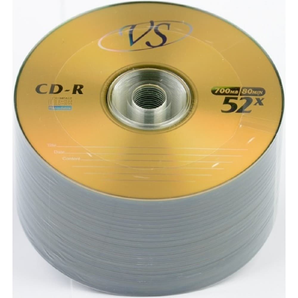 Диск CD-R VS 700MB 52x Shrink (50 шт.) (VSCDRB5003)