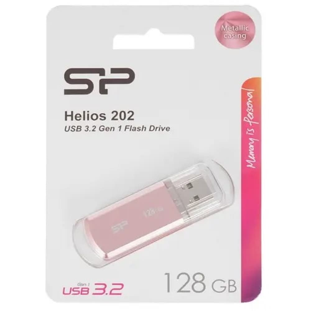 Silicon Power USB Drive 128GB Helios 202, USB 3.2, Розовое Золото (SP128GBUF3202V1P)