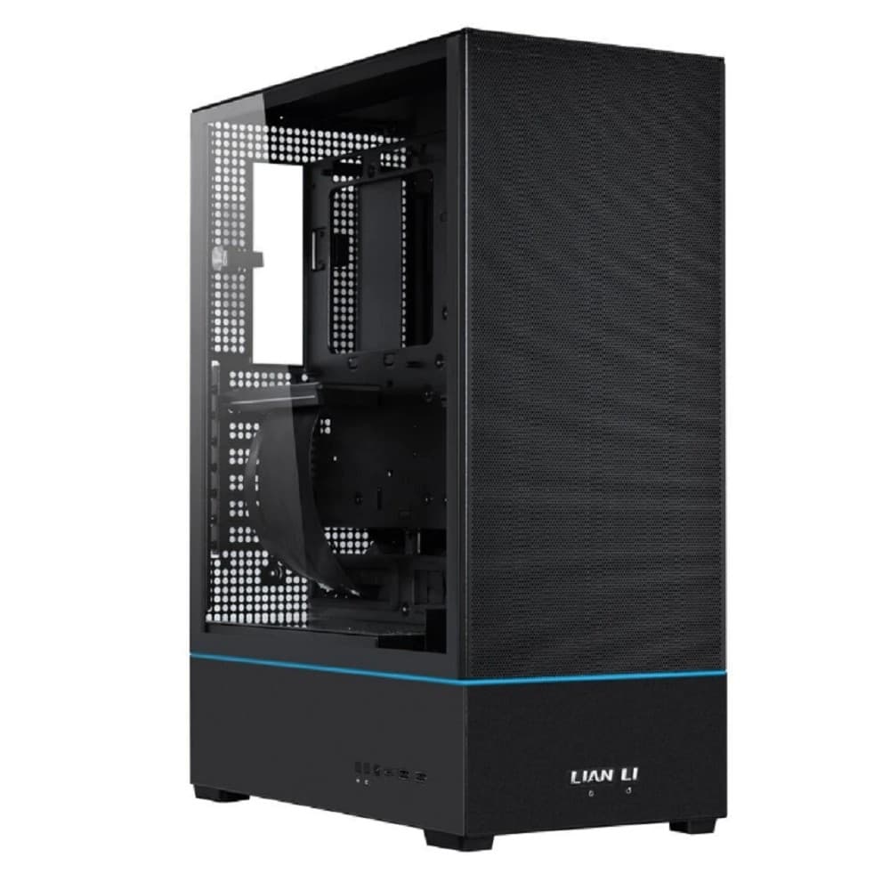 Lian Li Корпус SUP01X / Black / 3 x 120mm PWM Fan / PCIe4.0 Riser Cable / Mid-Tower, TG / G99.SUP01X.R0