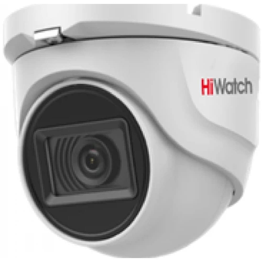 5Мп купольная HD-TVI камера с EXIR-подсветкой до 30м, металл, HiWatch DS-T503(C) (2.8mm) TVI Камера, купольная
