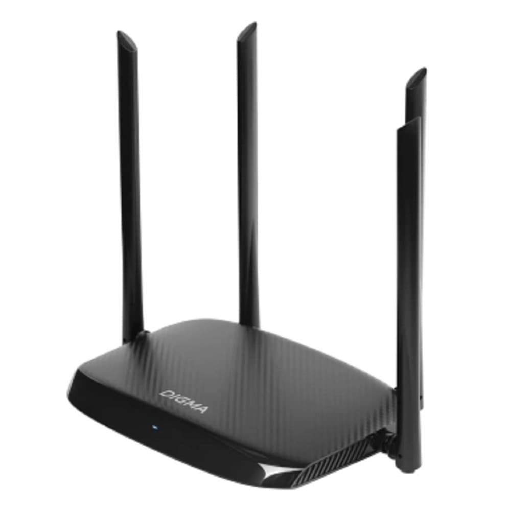 Digma DWR-AC1201 Роутер беспроводной AC1200 10/100BASE-TX черный