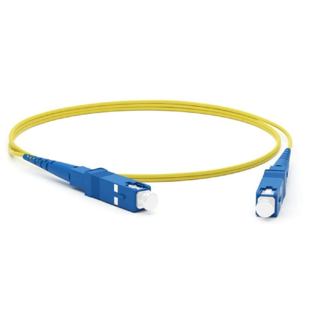Hyperline FC-S2-9-SC/UR-SC/UR-H-2M-LSZH-YL Патч-корд волоконно-оптический (шнур) SM 9/125 (OS2), SC/UPC-SC/UPC, 2.0 мм, simplex, LSZH, 2 м