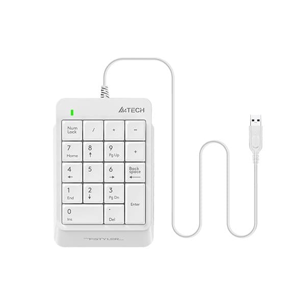 Повреждение упаковки Числовой блок A4Tech Fstyler FK13P белый USB slim для ноутбука (FK13P WHITE)