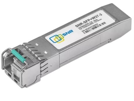 SNR SNR-SFP+W37-3 Одноволоконный модуль, SFP+ WDM 10GBASE-LR/LW, разъем LC, рабочая длина волны Tx/Rx: 1330/1270нм, дальность до 3км (5dB).