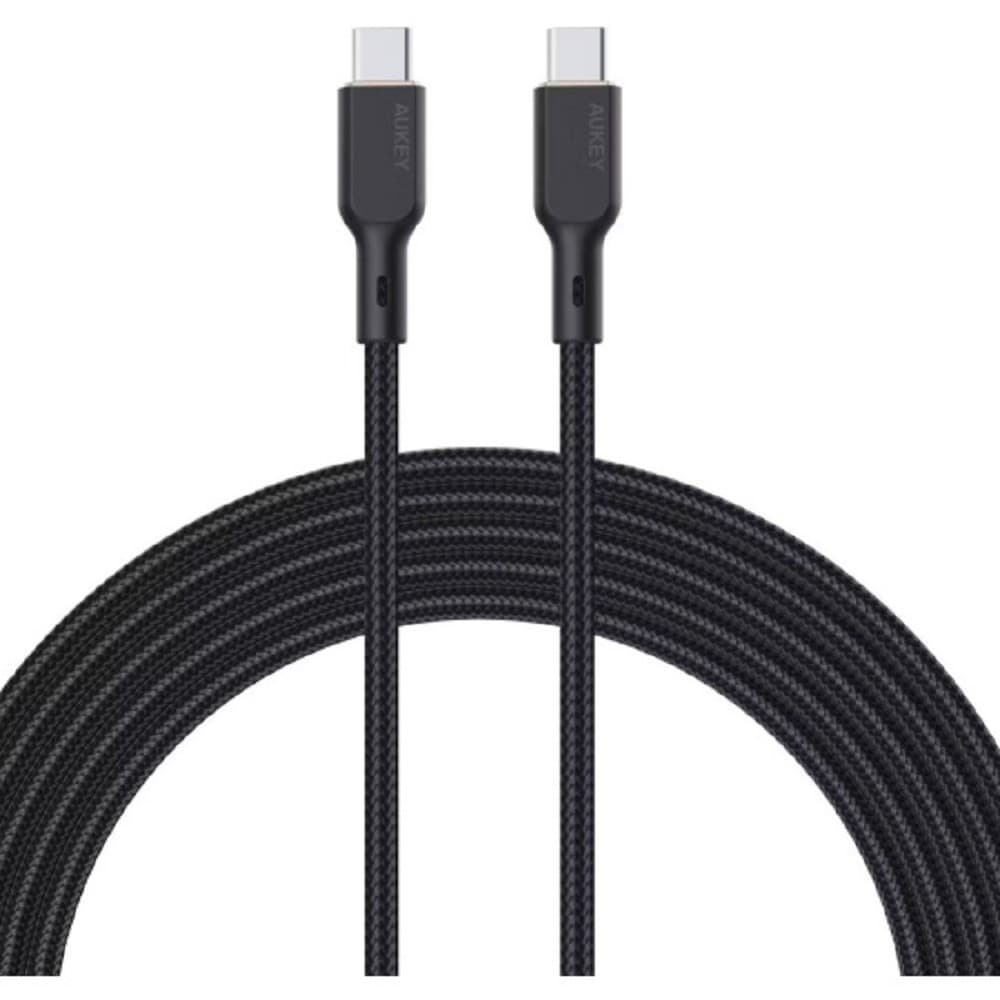 Aukey Кабель Nylon Braided 100w Kevlar 1m black (AC-CB-KCC101)