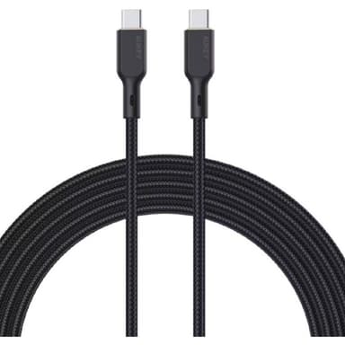 Aukey Кабель Nylon Braided 100w Kevlar 1m black (AC-CB-KCC101)