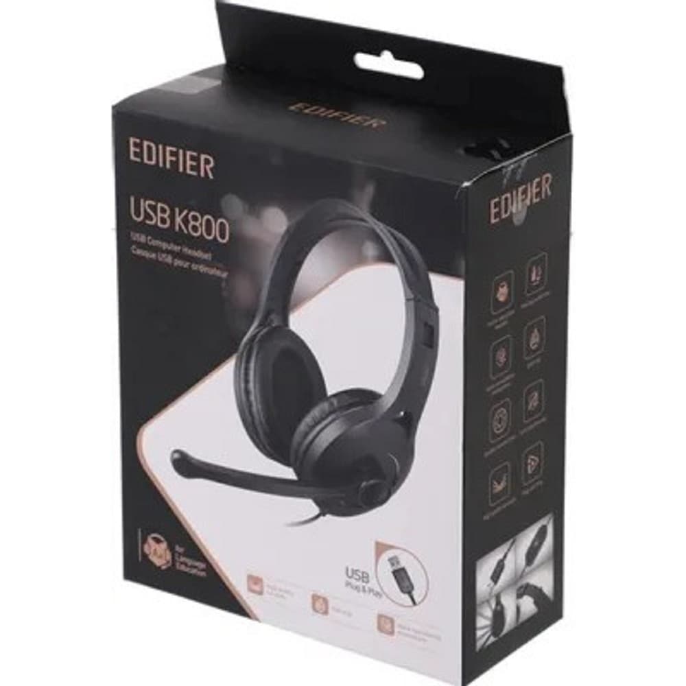Edifier K800 USB черный 2.8м накладные USB оголовье