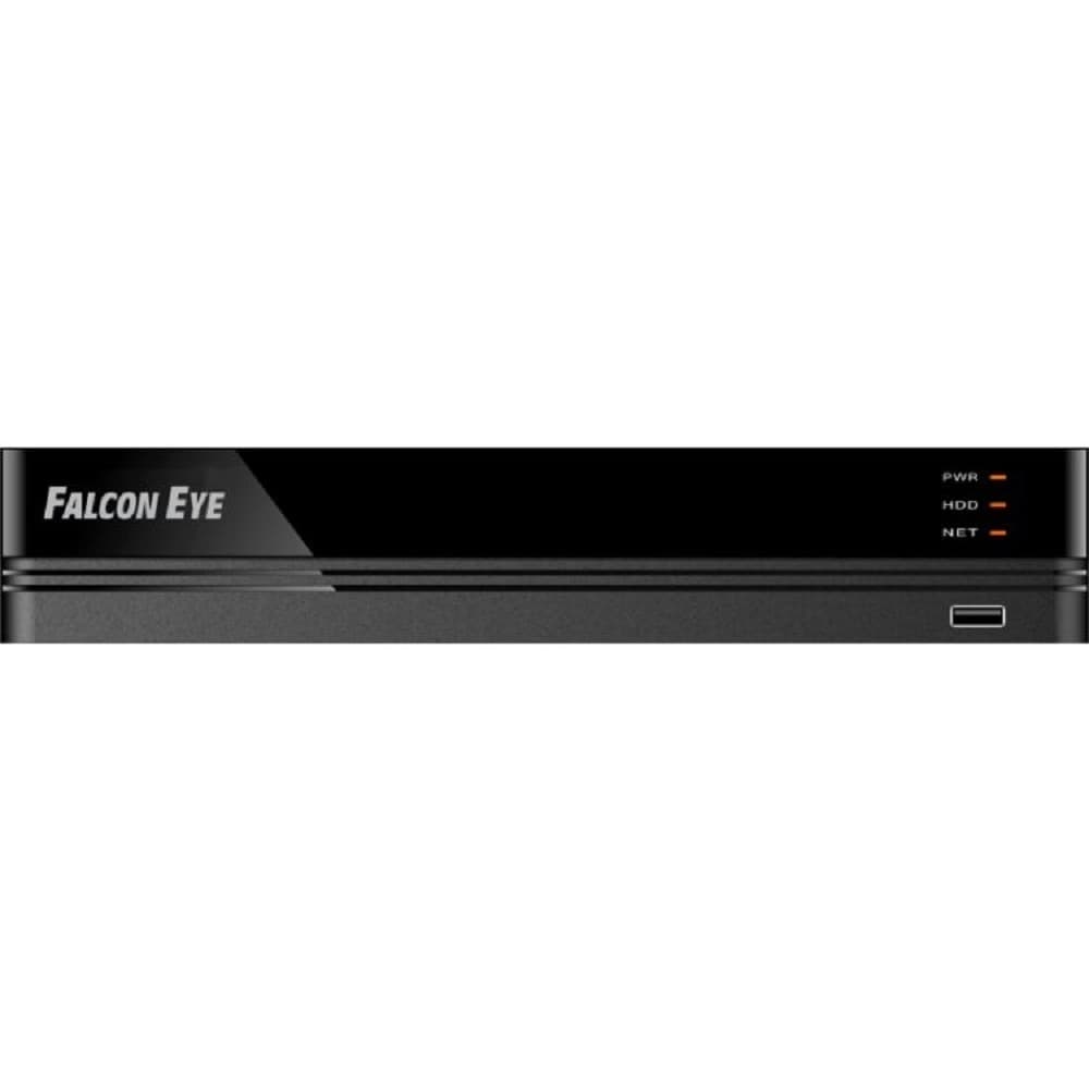 Falcon Eye FE-MHD2104 4 канальный 5 в 1 регистратор: запись 4кан 5Мп Lite*12k/с; 1080P*15k/с; 720P*25k/с; Н.264/H.265/H265+; HDMI, VGA, SATA*1 (до 10Tb HDD), 2 USB; Аудио 1/1; Смарт функции записи и в