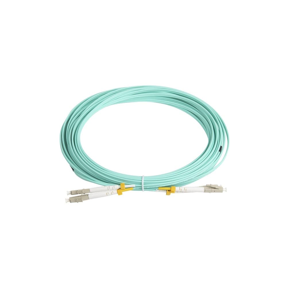 Hyperline FC-D2-503-LC/PR-LC/PR-H-10M-LSZH-AQ Патч-корд волоконно-оптический (шнур) MM 50/125(OM3), LC-LC, duplex, 10G/40G, LSZH, 10 м