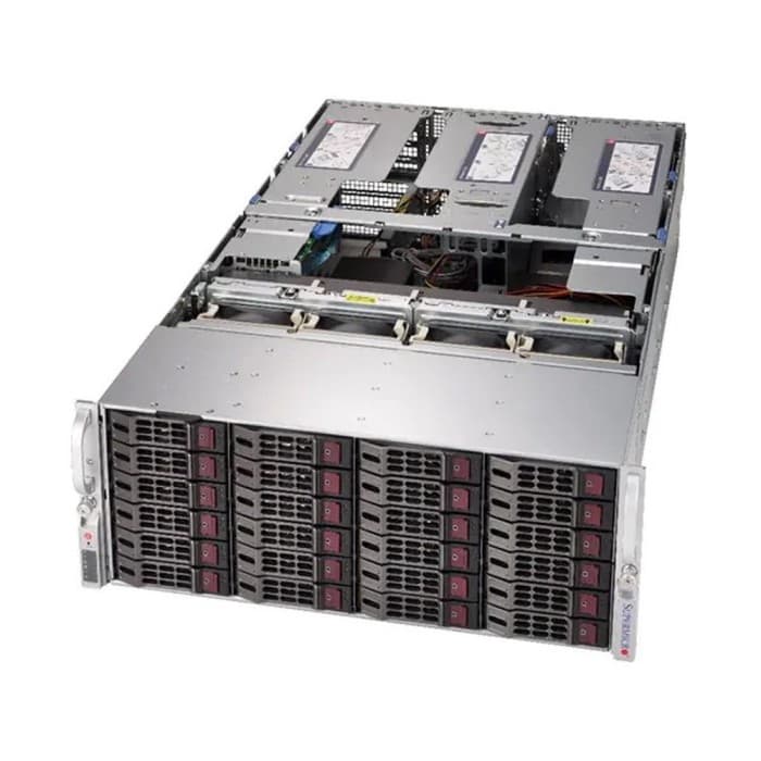 Supermicro SYS-8049U-E1CR4T 4xLGA3647 (up to 205W), iC621, 48xDDR4, up to 24x3.5 HDD, 4x10GbE, 4x1600W, 6x PCIEx16, 10x PCIEx8, up to 6 double GPU (X11QPH+)