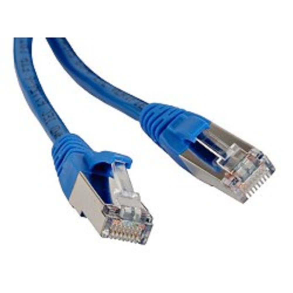 Hyperline PC-LPM-STP-RJ45-RJ45-C5e-0.5M-LSZH-BL Патч-корд F/UTP, экранированный, Cat.5e, LSZH, 0.5 м, синий