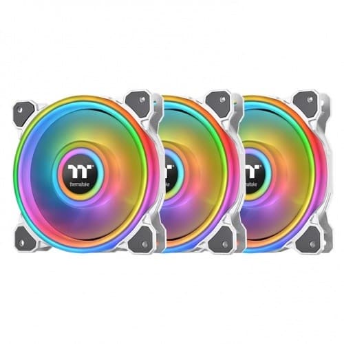 Вентилятор для корпуса Thermaltake CL-F088-PL12SW-A Riing Quad 12 RGB White (3 Fan Pack)