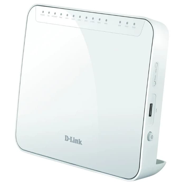 D-Link DSL-G2452GR/R1A Беспроводной двухдиапазонный маршрутизатор AC1200 VDSL2 с поддержкой MU-MIMO, ADSL2+/3G/LTE/Gigabit Ethernet WAN, 2 FXS-портами и USB-портом