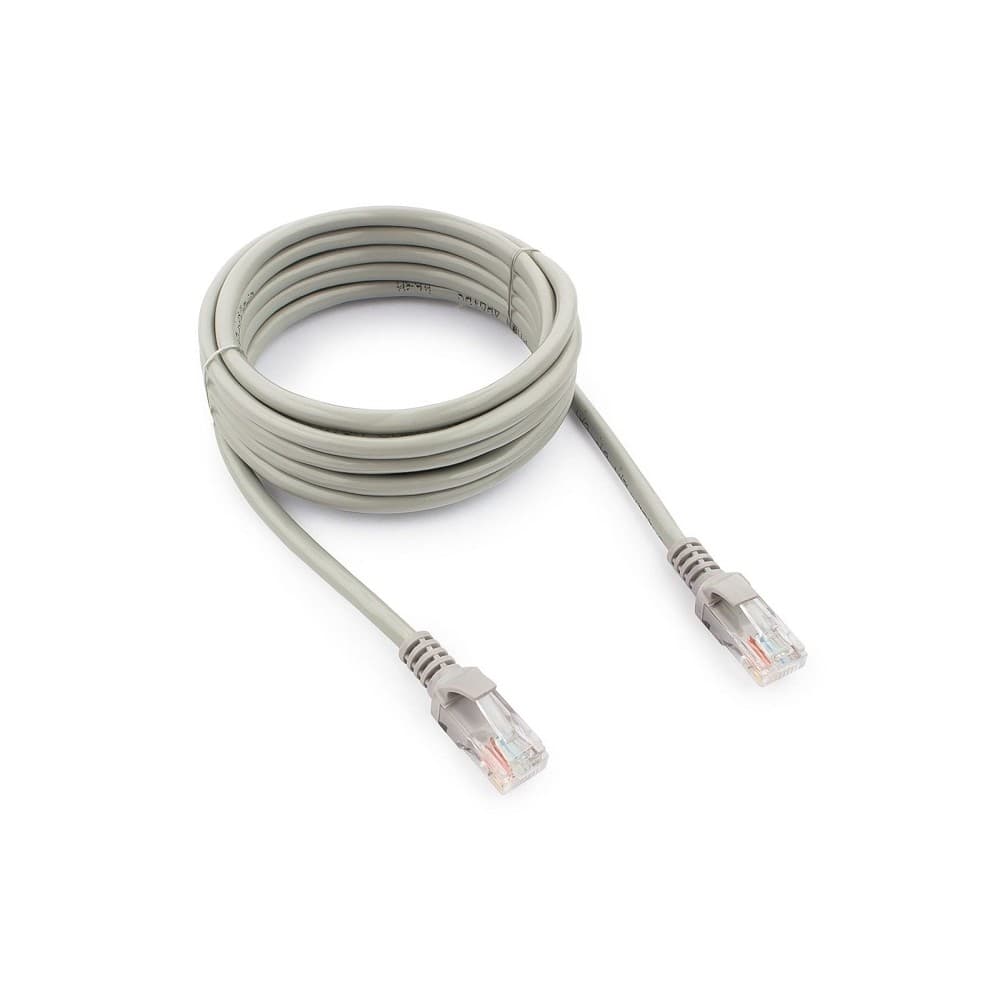 Cablexpert Патч-корд UTP PP12-3M кат.5, 3м, литой, многожильный (серый)