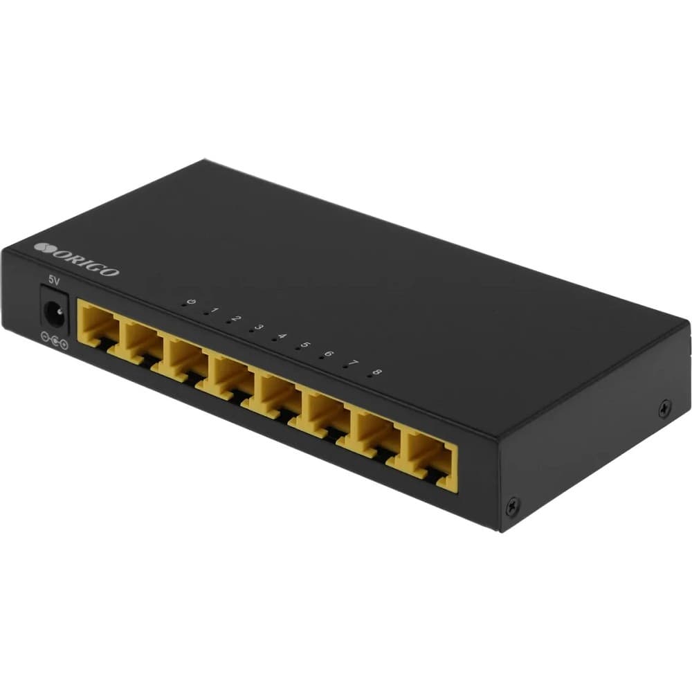 ORIGO OS2208/A1A Неуправляемый коммутатор 8x1000Base-T, корпус металл
