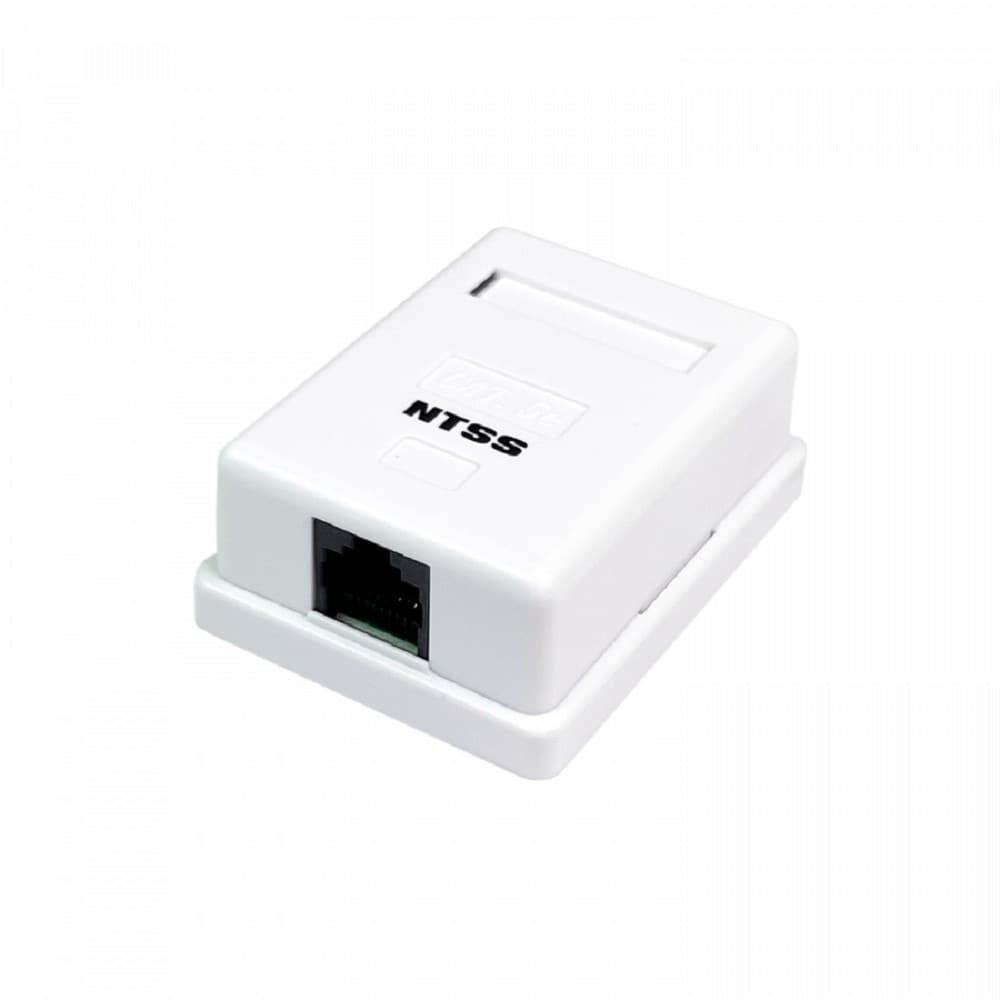 NTSS Компьютерная розетка NTSS PREMIUM настенная 1 порт RJ-45 UTP CAT5e NTSS-CS2-PM-UTP-1RJ45-5e