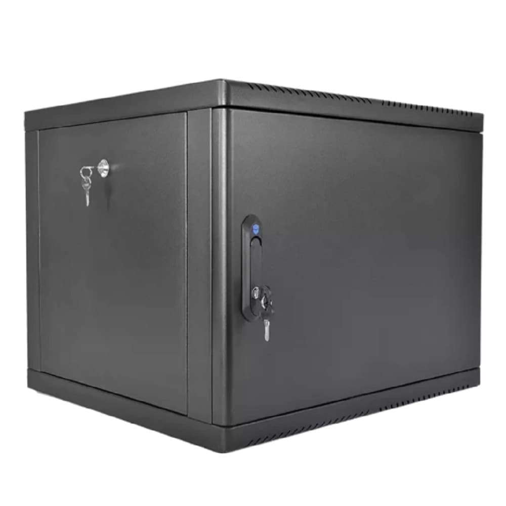 ЦМО Шкаф телекоммуникационный настенный сварной 9U (600 x 350) съёмные стенки, дверь металл, чёрный, ШРН-9.350.1-9005