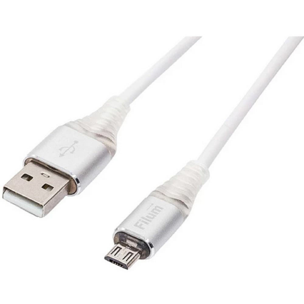 Кабель USB A (M) - microUSB B (M), 1м, Filum FL-CPro-U2-AM-microBM-L1