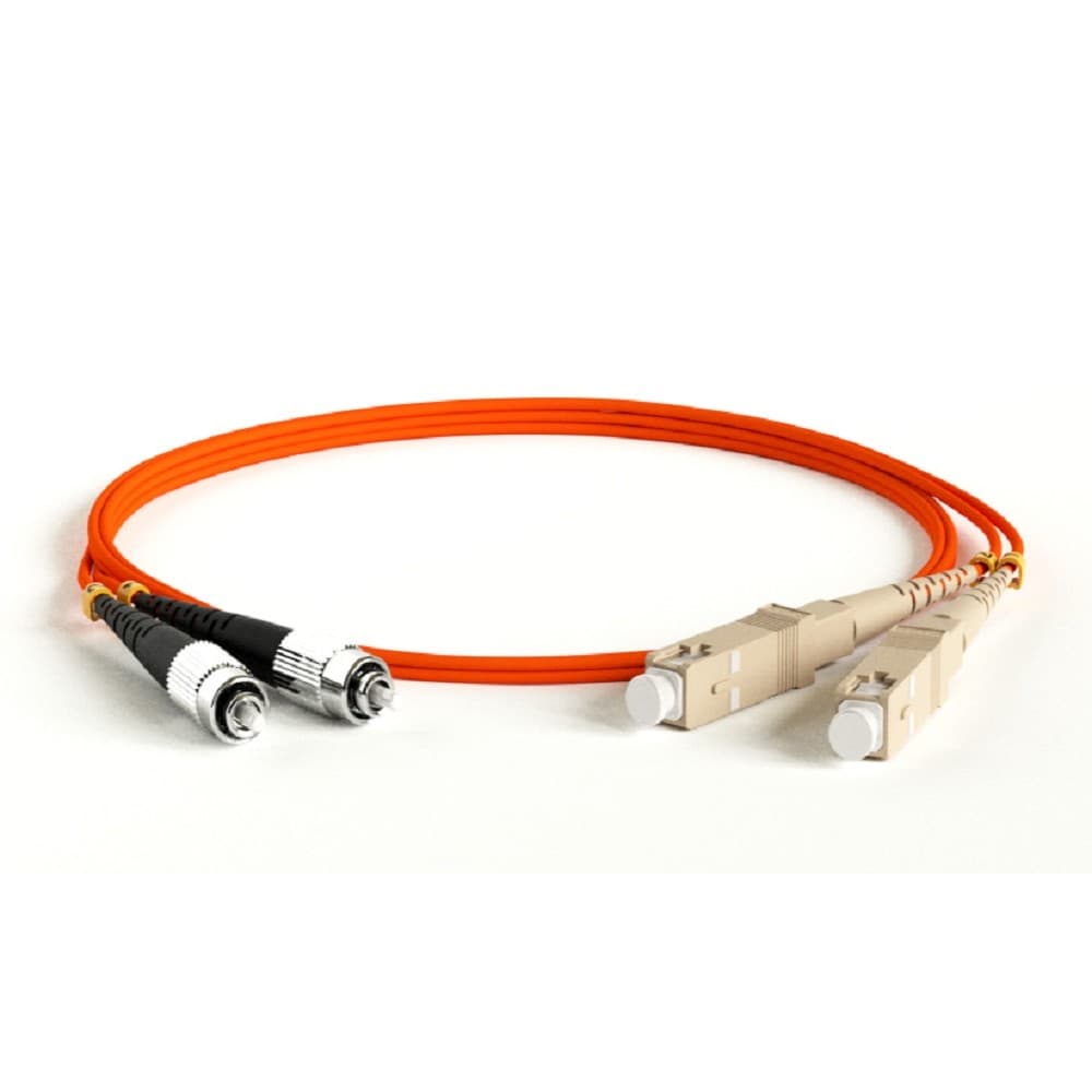 Hyperline FC-D2-50-FC/PR-SC/PR-H-10M-LSZH-OR Патч-корд волоконно-оптический (шнур) MM 50/125, SC-FC, 2.0 мм, duplex, LSZH, 10 м