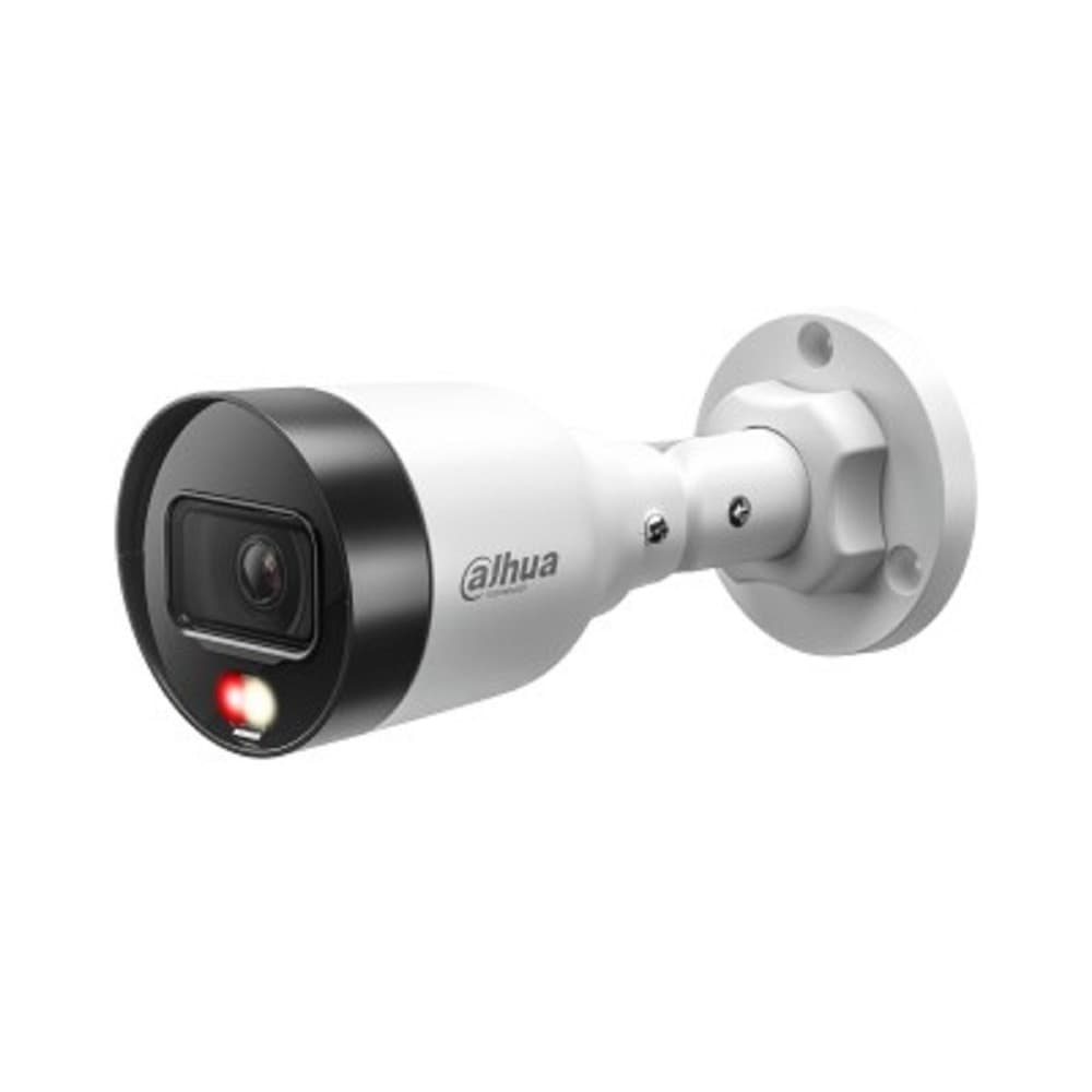 DAHUA DH-IPC-HFW1239S1P-LED-0280B-S6 Уличная цилиндрическая IP-видеокамера FullColor 2Мп, 1/2.8” CMOS, объектив 2.8мм, обнаружение людей, LED 30м, IP67, металл/пластик