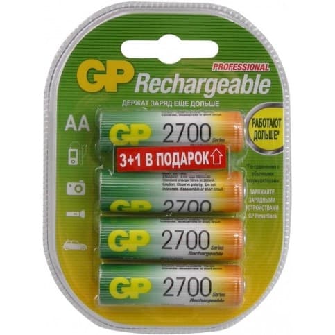 удалено аналог 1699745 !!!! Аккумулятор GP 270AAHC3/1-2CR4 AA, (4 шт в уп) 1699745