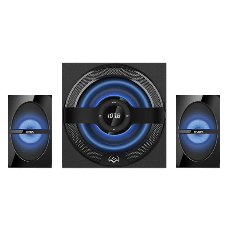 SVEN Колонки MS-2085 черный ( 60W, FM, USB/SD, Display, RC, Bluetooth)