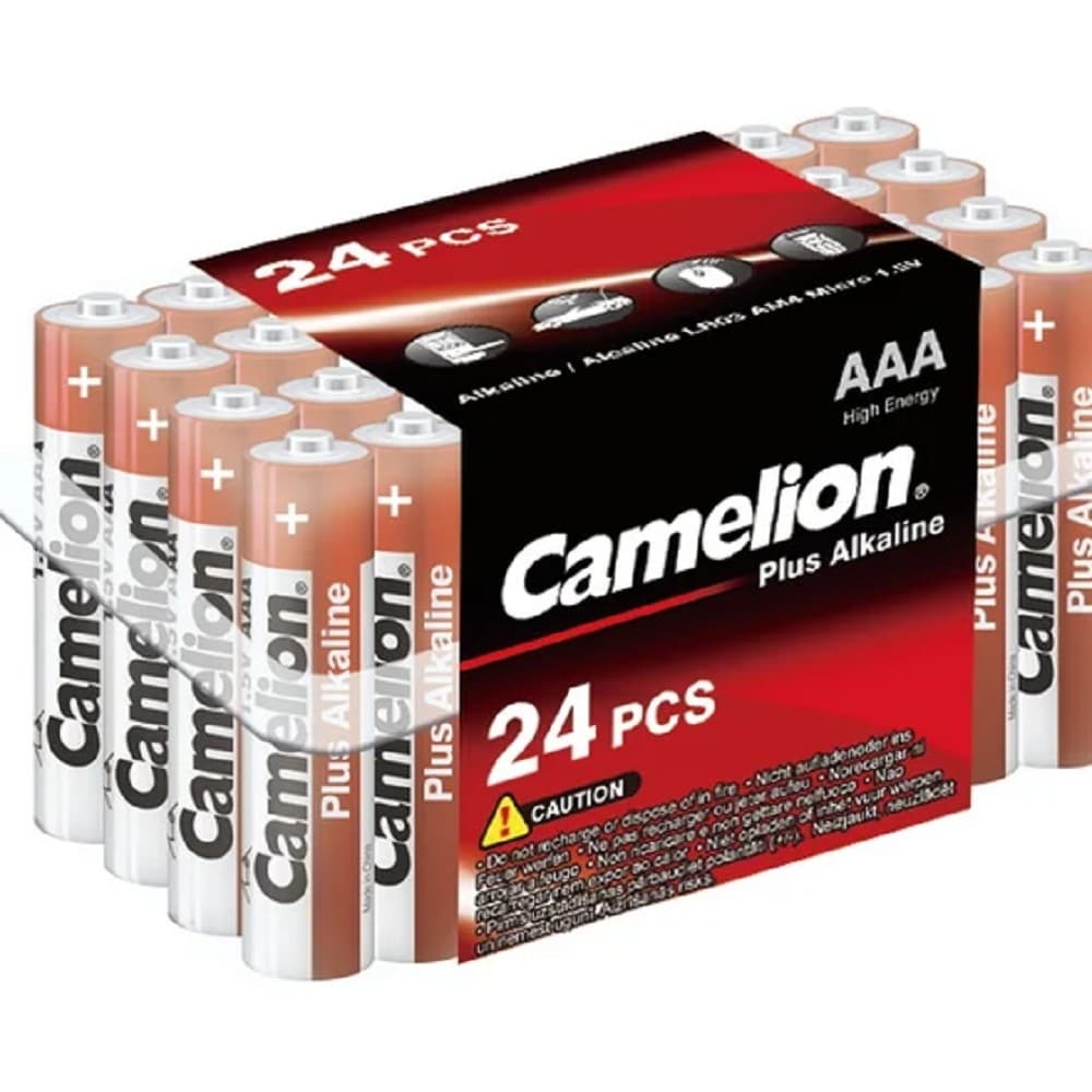 Camelion LR03 Plus Alkaline PB-24 (LR03-PB24, батарейка,1.5В) (24 шт. в уп-ке)