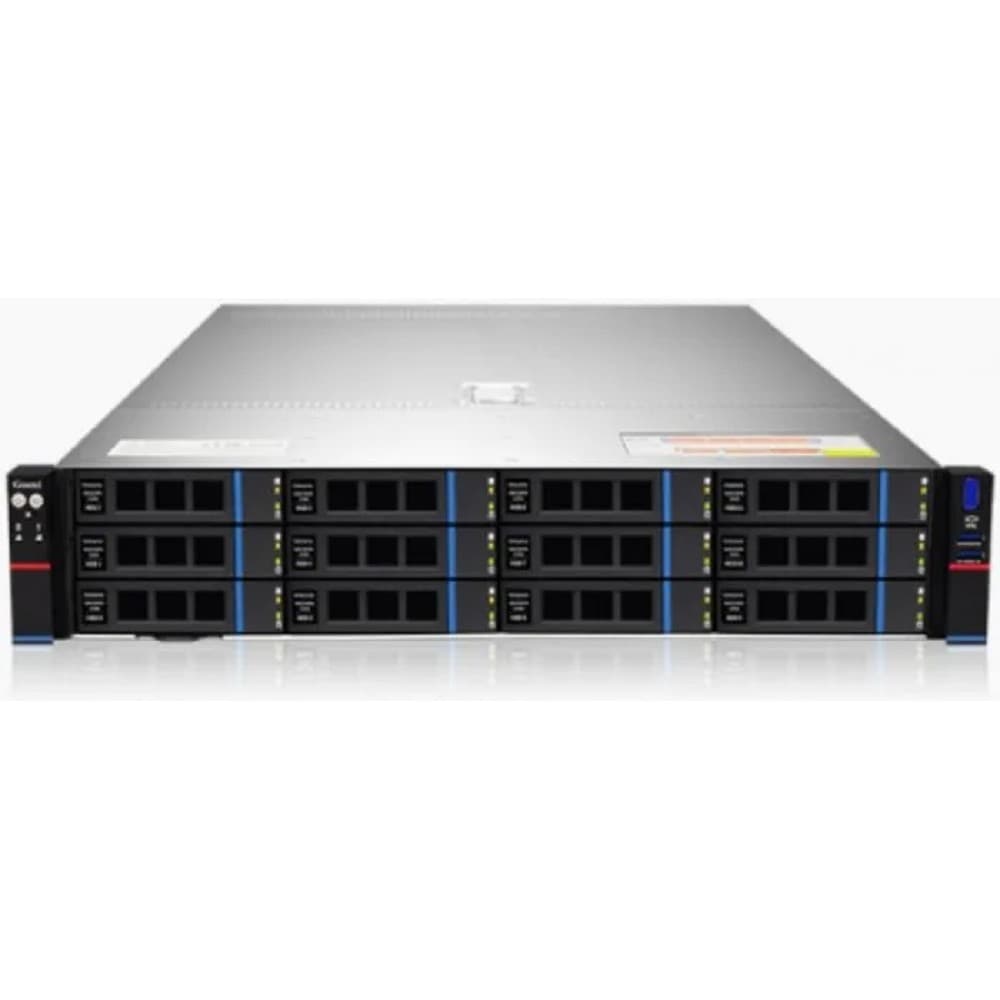 Gooxi SR201-D12R 2U, 2x Socket SP3; 32x DDR4; 12x 3.5" (2.5") SATA/SAS;2x 2.5" rear SAS/SATA; 2x 2.5" rear NVMe; 2х M.2 NVMe 2280; 2xPCIe 4.0x16; 4xPCIe 4.0x8; OCP3.0; 2x1GbE i350; IPMI; RAIL;2x1300W