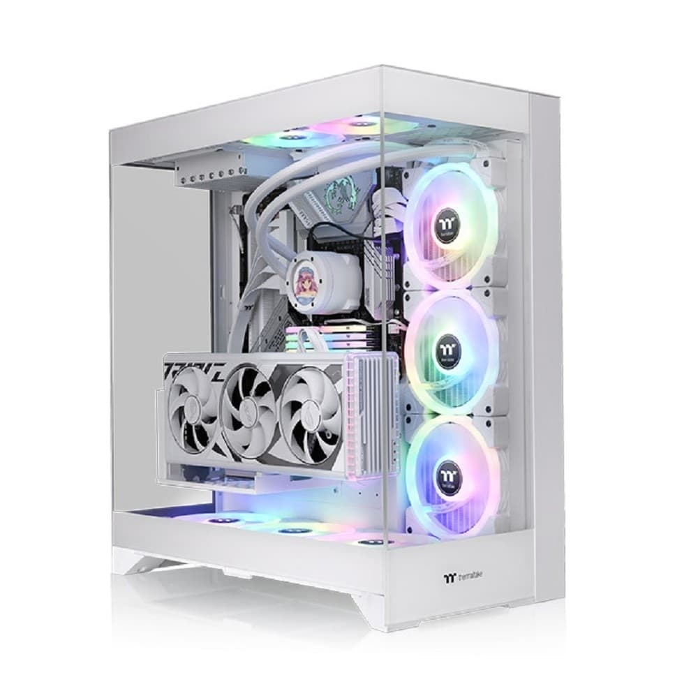 Корпус Thermaltake CTE E550 TG белый без БП ATX 3x140mm 2xUSB3.0 audio bott PSU