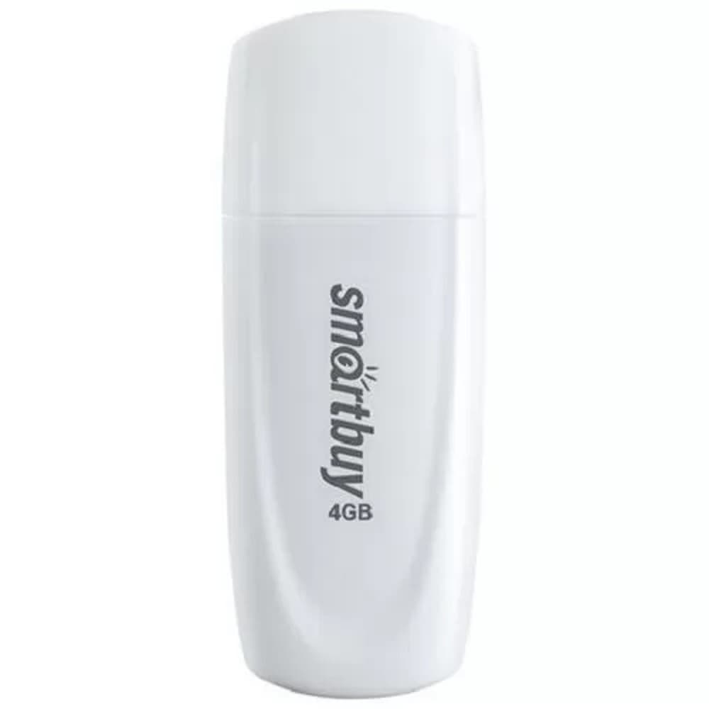 Флешка USB Smartbuy Scout White (SB004Gb2SCW), 4Gb, USB 2.0, R/W 12/5, белый