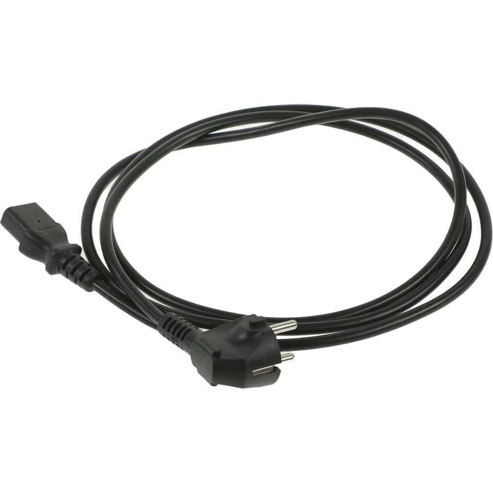 REM Шнур питания с заземлением IEC 60320 C13/EU-Schuko, 10А/250В (3x1,0), длина 1,8 м. (R-10-Cord-C13-S-1.8)