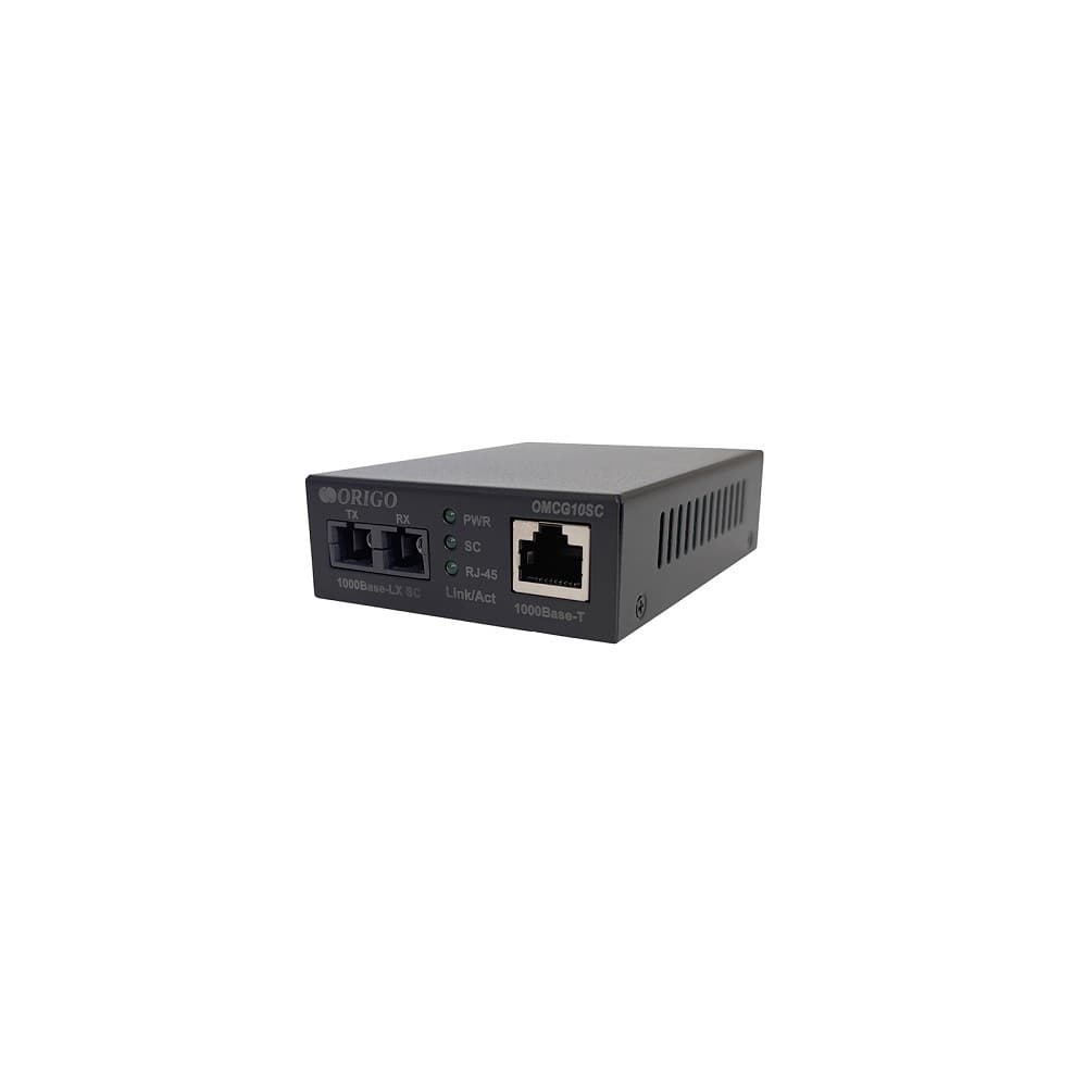 ORIGO OMCG10SC/A1A Медиаконвертер 1000Base-T / 1000Base-LX (SC), 1310 нм, одномод, до 10 км